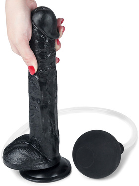 LoveToy: Squirt Extreme Dildo, 28 cm, black