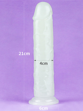 LoveToy: Lumino Play, Glow-in The-Dark Dildo, 21 cm