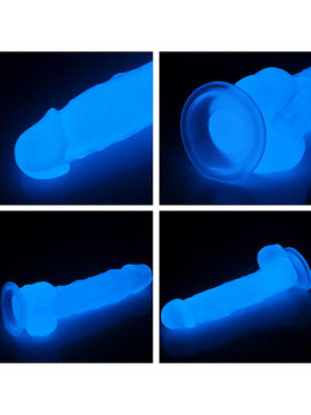 LoveToy: Lumino Play, Glow-In-The-Dark Dildo, 22 cm