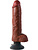 King Cock: Vibrating Cock with Balls, 25 cm, dark