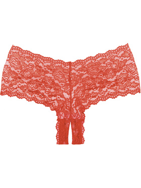 Allure Adore: Candy Apple Lace Panties, red, One Size