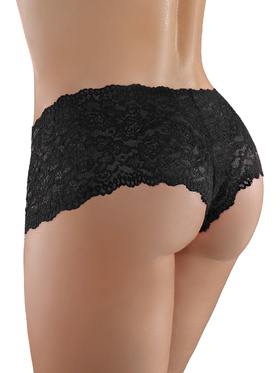  Allure Adore: Candy Apple Lace Panties, black, One Size