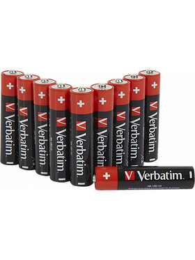 Verbatim Batteries: Premium, AAA (LR3), 1,5V, Alkaline, 10-pack