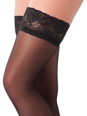 Amorable by Rimba: Stay-Ups Stockings, black, One Size