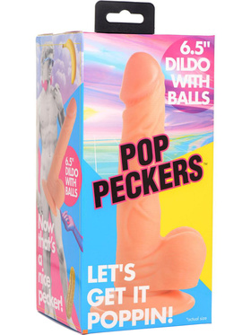 Pop Peckers: Poppin Dildo 16.5 cm, light