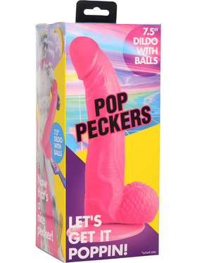 Pop Peckers: Poppin Dildo, 19cm, pink