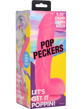 Pop Peckers: Poppin Dildo, 21 cm, pink