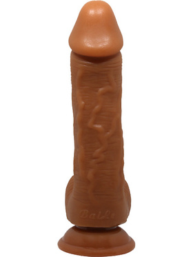 Beautiful Johnson: Realistic Dildo with Suctioncup, 22 cm, dark