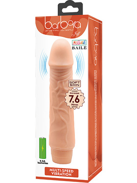 Barbara Jeff: Realistic Multi-Speed Vibrator, 19.5 cm