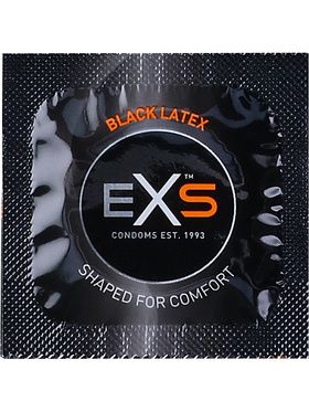 EXS Black Latex: Condoms, 12-pack