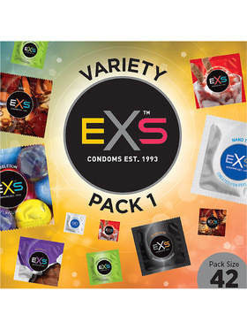 EXS Variety Pack 1: Condoms, 42-pack 