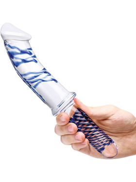 Glas: Realistic, Double Ended Glass Dildo with Handle