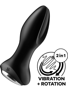 Satisfyer Connect: Rotator Plug 2+, Plug Vibrator, black