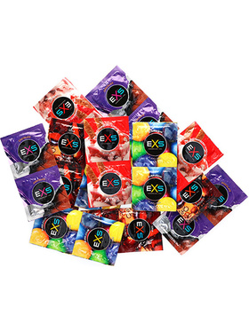 EXS: Condoms, Mixed Flavoured, 12-pack