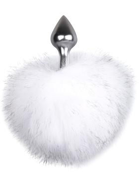 EasyToys: Bunny Tail Plug No. 1, silver/white