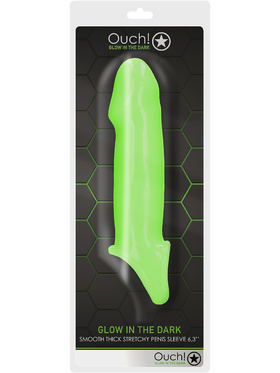 Ouch! Glow in the Dark: Smooth Thick Stretchy Penis Sleeve