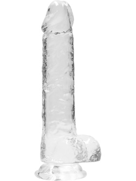 RealRock: Crystal Clear Realistic Dildo, 19 cm