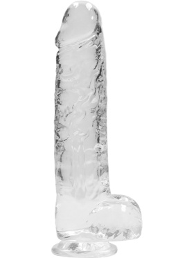 RealRock: Crystal Clear Realistic Dildo, 22 cm