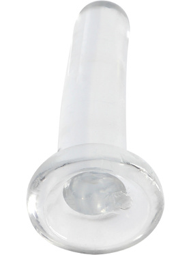 RealRock: Crystal Clear Non Realistic Dildo, 13.5 cm