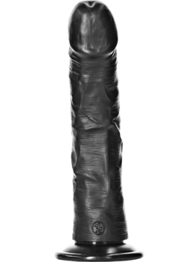 RealRock: Curved Realistic Dildo, 20.5 cm, black