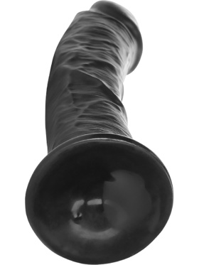 RealRock: Curved Realistic Dildo, 20.5 cm, black