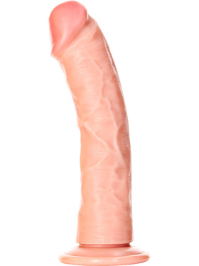 RealRock: Curved Realistic Dildo, 20.5 cm, light