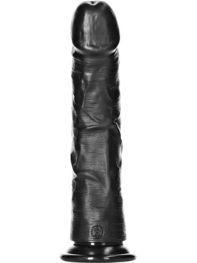 RealRock: Curved Realistic Dildo, 23 cm, black