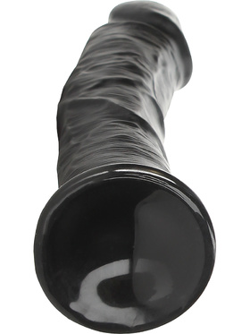 RealRock: Curved Realistic Dildo, 23 cm, black