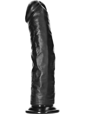 RealRock: Curved Realistic Dildo, 23 cm, black