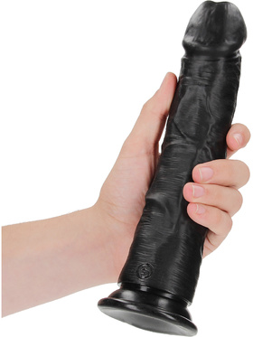 RealRock: Curved Realistic Dildo, 23 cm, black