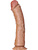 RealRock: Curved Realistic Dildo, 23 cm, light brown