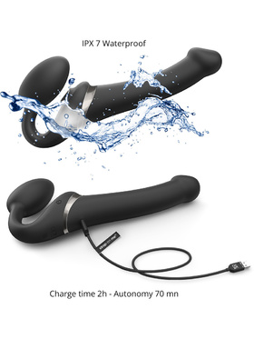 Strap-On-Me: Multi Orgasm Bendable Strap-On Vibrator, M