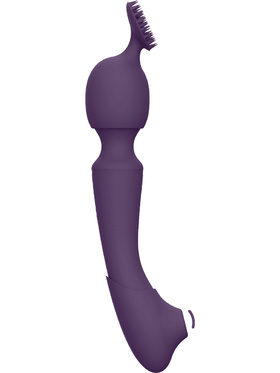 Vive: Nami, Pulse-Wave Wand Vibrator with Clitoral Sleeves, purple