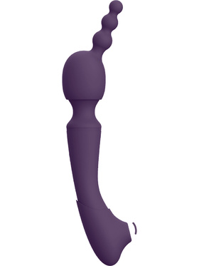 Vive: Nami, Pulse-Wave Wand Vibrator with Clitoral Sleeves, purple