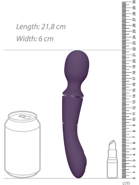 Vive: Nami, Pulse-Wave Wand Vibrator with Clitoral Sleeves, purple