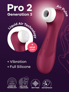 Satisfyer: Pro 2 Generation 3, Double AirPulse Vibrator, red