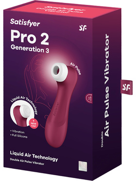 Satisfyer: Pro 2 Generation 3, Double AirPulse Vibrator, red