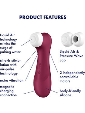 Satisfyer: Pro 2 Generation 3, Double AirPulse Vibrator, red