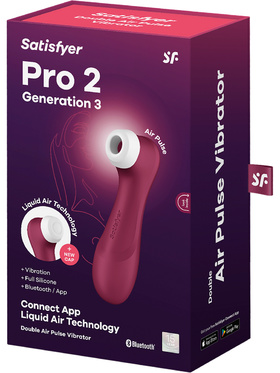 Satisfyer Connect: Pro 2 Generation 3, Double AirPulse Vibrator, red