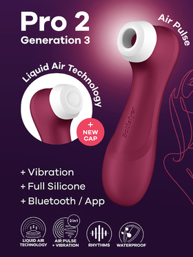 Satisfyer Connect: Pro 2 Generation 3, Double AirPulse Vibrator, red