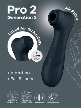 Satisfyer: Pro 2 Generation 3, Double AirPulse Vibrator, black