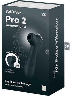 Satisfyer: Pro 2 Generation 3, Double AirPulse Vibrator, black