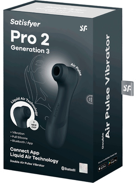 Satisfyer Connect: Pro 2 Generation 3, Double AirPulse Vibrator, black