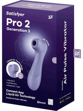 Satisfyer Connect: Pro 2 Generation 3, Double AirPulse Vibrator, purple