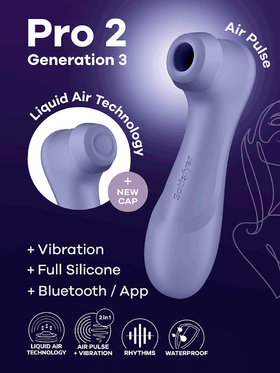 Satisfyer Connect: Pro 2 Generation 3, Double AirPulse Vibrator, purple