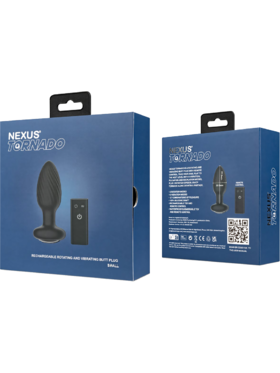 Nexus: Tornado, Rotating & Vibrating Butt Plug, small