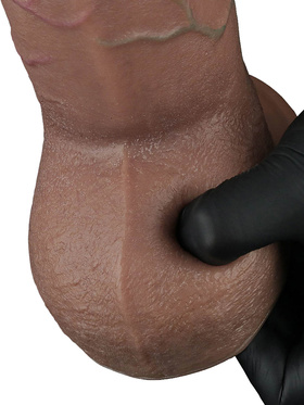 LoveToy: Dual-Layered Silicone XXL Cock, 25 cm, dark