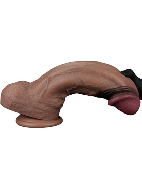 LoveToy: Dual-Layered Silicone XXL Cock, 28 cm, dark