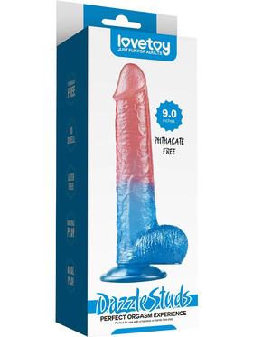 LoveToy: Dazzle Studs Dildo, 23 cm