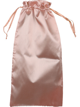 Satin storage bag, 45 x 19.5 cm, champagne